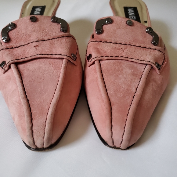 SOLD - SOLD - SOLD  Van Eli Pink Suede Slides - Picture 11 of 14